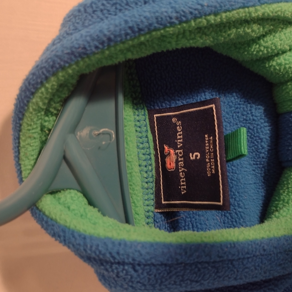 Vineyard Vines Blue and Green Fleece